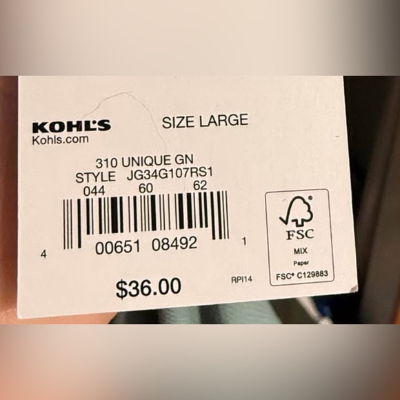 SO Green Long Sleeve Wrap Dress V-Neck - Picture 4 of 4